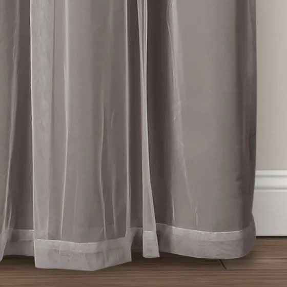 Curtain Panel Set With Overlay, 95 In.-Kirkland's Home Flash Sale