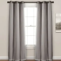 Curtain Panel Set With Overlay, 84 In.-Kirkland's Home Flash Sale