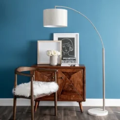 Curved Floor Lamp With Marble Base-Kirkland's Home Hot