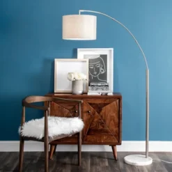 Curved Floor Lamp With Marble Base-Kirkland's Home Hot