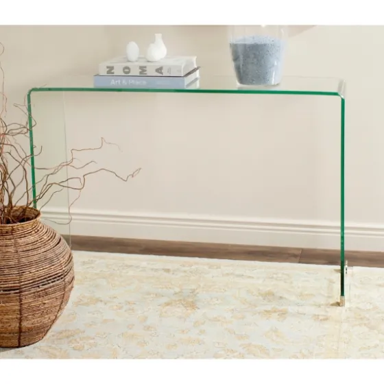 Curved Glass Console Table-Kirkland's Home Sale