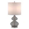 Curved Gray Glass Table Lamps, Set Of 2-Kirkland's Home Shop