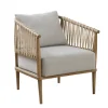 Curved Wood And Jute Rope Accent Chair-Kirkland's Home Sale
