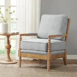 Cushion Beaded Wood Frame Accent Chair-Kirkland's Home Cheap