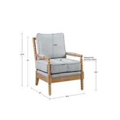 Cushion Beaded Wood Frame Accent Chair-Kirkland's Home Cheap