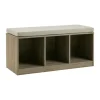 Cushioned Open Cubby Storage Bench-Kirkland's Home Best Sale