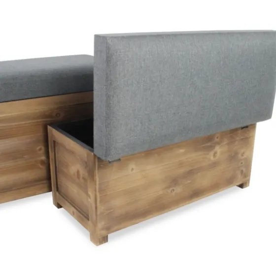 Cushioned Storage Benches, Set Of 2-Kirkland's Home Hot