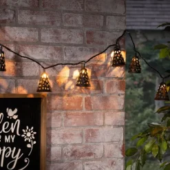 Cutout Cone Outdoor String Lights-Kirkland's Home Cheap