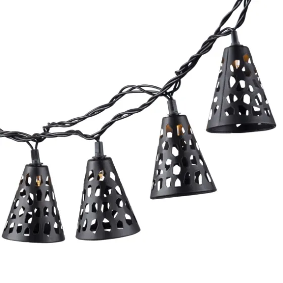Cutout Cone Outdoor String Lights-Kirkland's Home Cheap