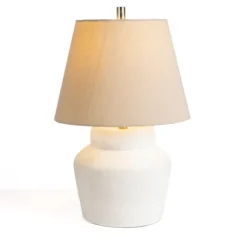 Cyra Cream Resin Table Lamp-Kirkland's Home Discount