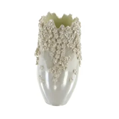 3D Floral Cream Ceramic Vase-Kirkland's Home Online