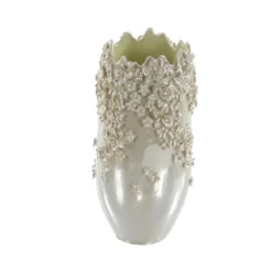 3D Floral Cream Ceramic Vase-Kirkland's Home Online