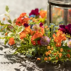 Dahlia Mix Wreath-Kirkland's Home Discount