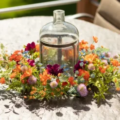 Dahlia Mix Wreath-Kirkland's Home Discount