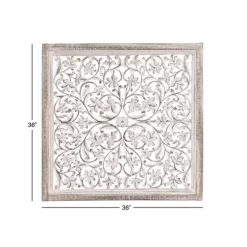 Daisy Distressed Carved Wall Plaque-Kirkland's Home Discount