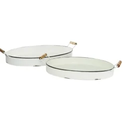 Daisy Farmhouse 2-Pc. Decorative Tray Set-Kirkland's Home Sale