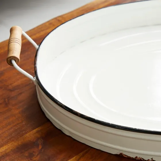Daisy Farmhouse 2-Pc. Decorative Tray Set-Kirkland's Home Sale