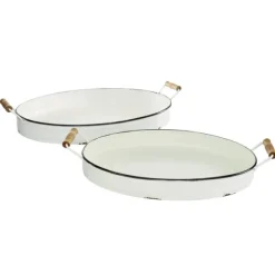 Daisy Farmhouse 2-Pc. Decorative Tray Set-Kirkland's Home Sale