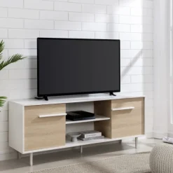 Daisy Oak Wood Open Storage Tv Stand-Kirkland's Home New