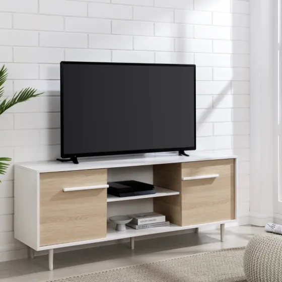 Daisy Oak Wood Open Storage Tv Stand-Kirkland's Home New
