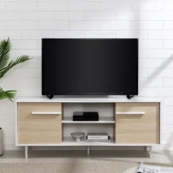 Daisy Oak Wood Open Storage Tv Stand-Kirkland's Home New
