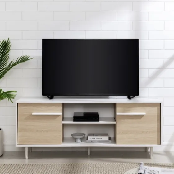 Daisy Oak Wood Open Storage Tv Stand-Kirkland's Home New