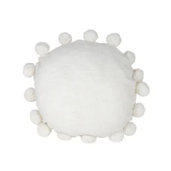 Daisy Soft Poms Round Throw Pillow-Kirkland's Home Shop