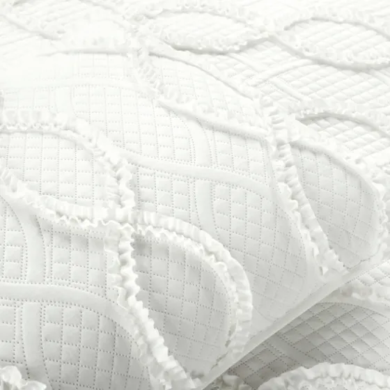 Daisy Trellis Ruffles 3-Pc. Queen Quilt Set-Kirkland's Home Discount