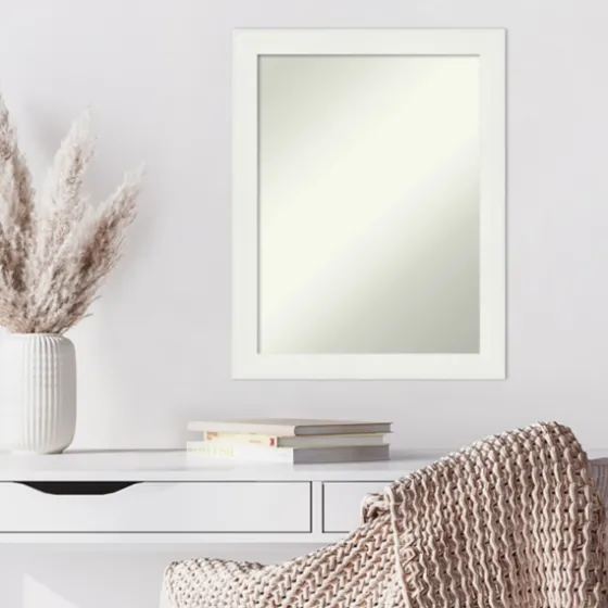 Daisy White Modern Decorative Framed Mirror-Kirkland's Home Flash Sale