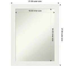 Daisy White Modern Decorative Framed Mirror-Kirkland's Home Flash Sale