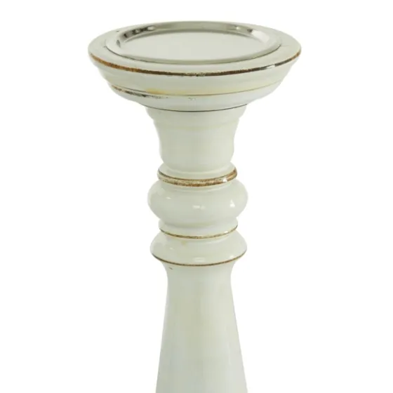 Daisy White Rustic 3-Pc. Candle Holder Set-Kirkland's Home Outlet