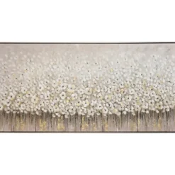 Dancing Flowers Textured Canvas Art Print-Kirkland's Home Clearance
