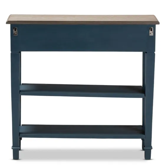 Daphne Blue Bayur Wood Two-Shelf Console Table-Kirkland's Home Hot