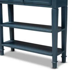 Daphne Blue Bayur Wood Two-Shelf Console Table-Kirkland's Home Hot