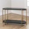 Darcy Black Oval Console Table-Kirkland's Home Flash Sale