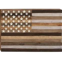 Dark American Flag Wooden Wall Sculpture-Kirkland's Home Best Sale