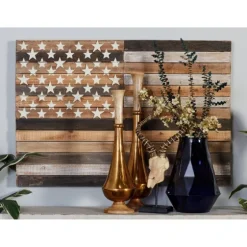 Dark American Flag Wooden Wall Sculpture-Kirkland's Home Best Sale