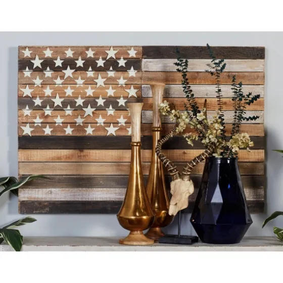 Dark American Flag Wooden Wall Sculpture-Kirkland's Home Best Sale