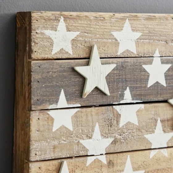 Dark American Flag Wooden Wall Sculpture-Kirkland's Home Best Sale