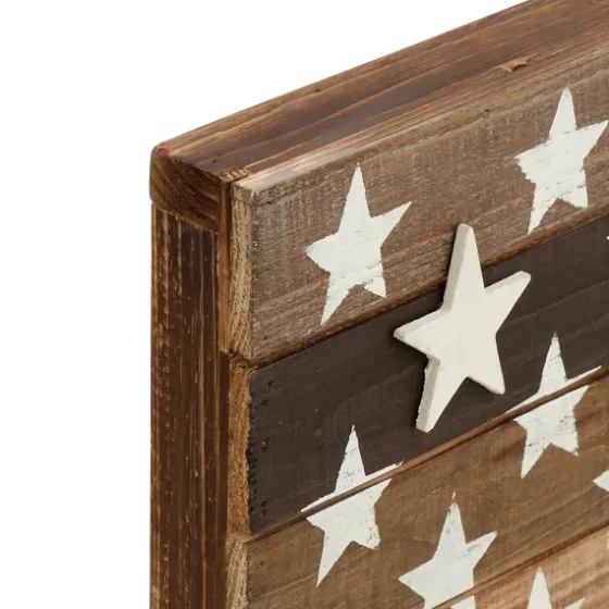 Dark American Flag Wooden Wall Sculpture-Kirkland's Home Best Sale