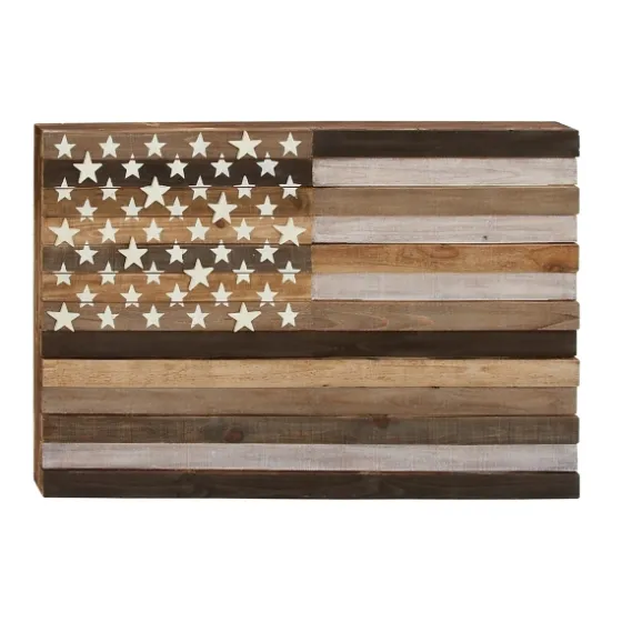Dark American Flag Wooden Wall Sculpture-Kirkland's Home Best Sale