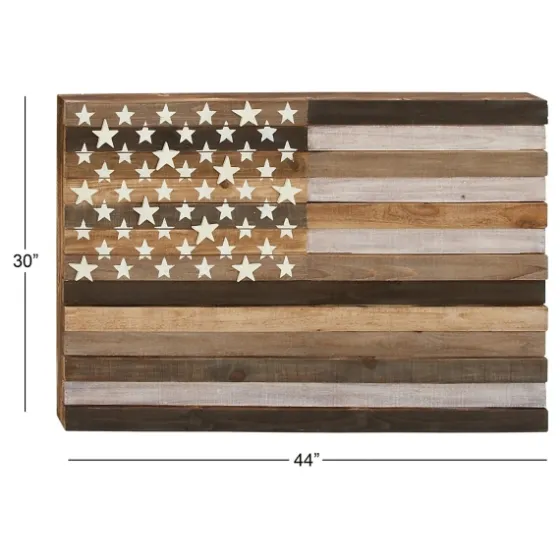 Dark American Flag Wooden Wall Sculpture-Kirkland's Home Best Sale