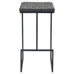Dark And Black Upholstered Barstool-Kirkland's Home Shop