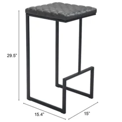Dark And Black Upholstered Barstool-Kirkland's Home Shop