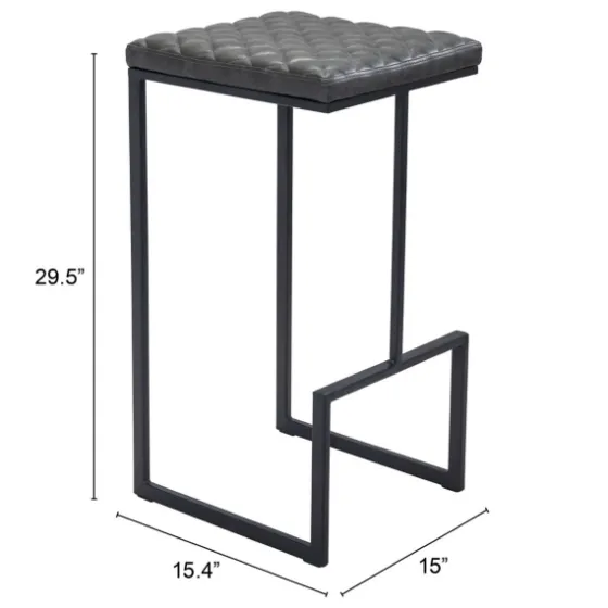 Dark And Black Upholstered Barstool-Kirkland's Home Shop