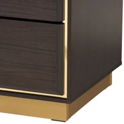 Dark And Gold Wood 3-Pc. Dresser Set-Kirkland's Home Store