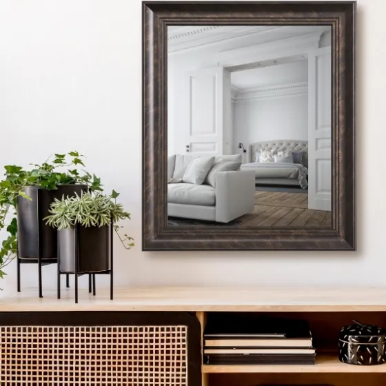 Dark Bronze Rectangular Frame Wall Mirror-Kirkland's Home Flash Sale