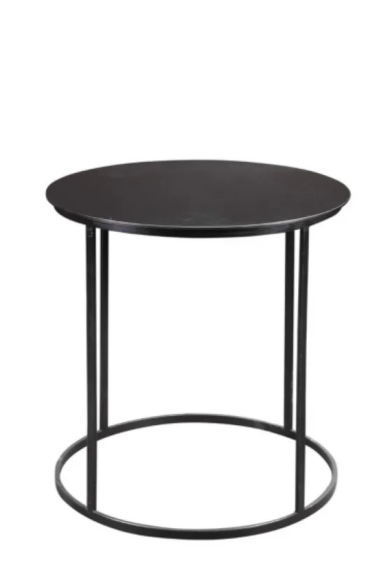 Dark Bronze Rounded Metal Accent Table-Kirkland's Home Hot