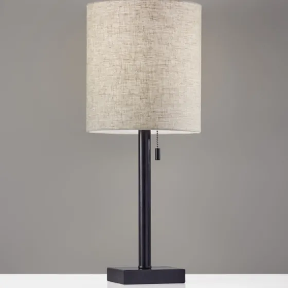 Dark Bronze Square Base Table Lamp-Kirkland's Home Online