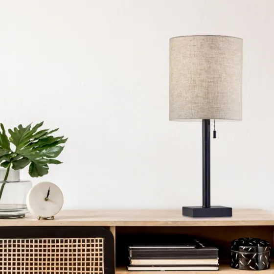 Dark Bronze Square Base Table Lamp-Kirkland's Home Online
